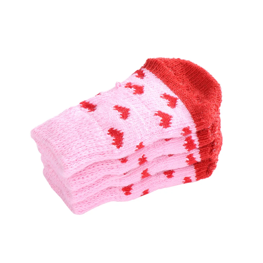 Симпатичная собака-щенок обувь нескользящие вязаные носки для маленьких собак и