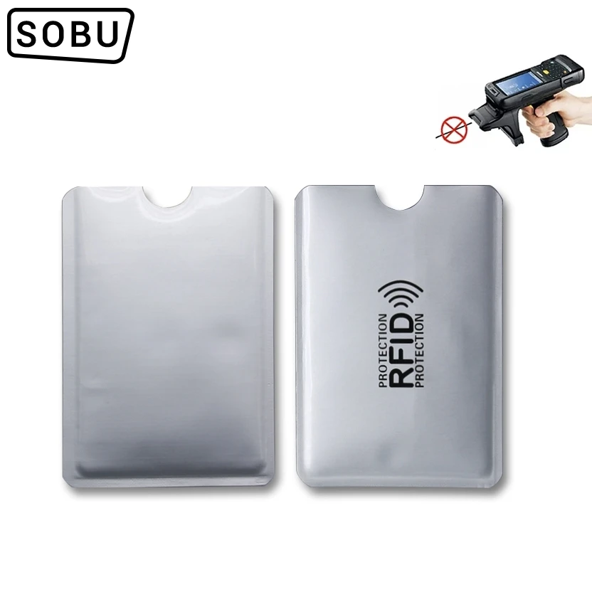 5 шт Анти-с функцией блокировки Rfid считыватель замок банка держатель для карт ID банковская карта чехол Rfid защита металлическая Кредитная Держатель для карт алюминиевый D101
