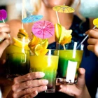 24 шт., бумажные зонтики декоративные украшения под напитки Коктейльные зонтики