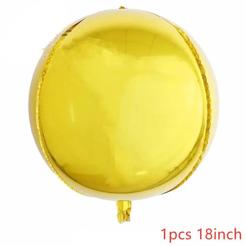 1pc party decoration black gold digital confetti mesh 4d balloon baby 2 years old birthday theme party decoration - Цвет: as picture