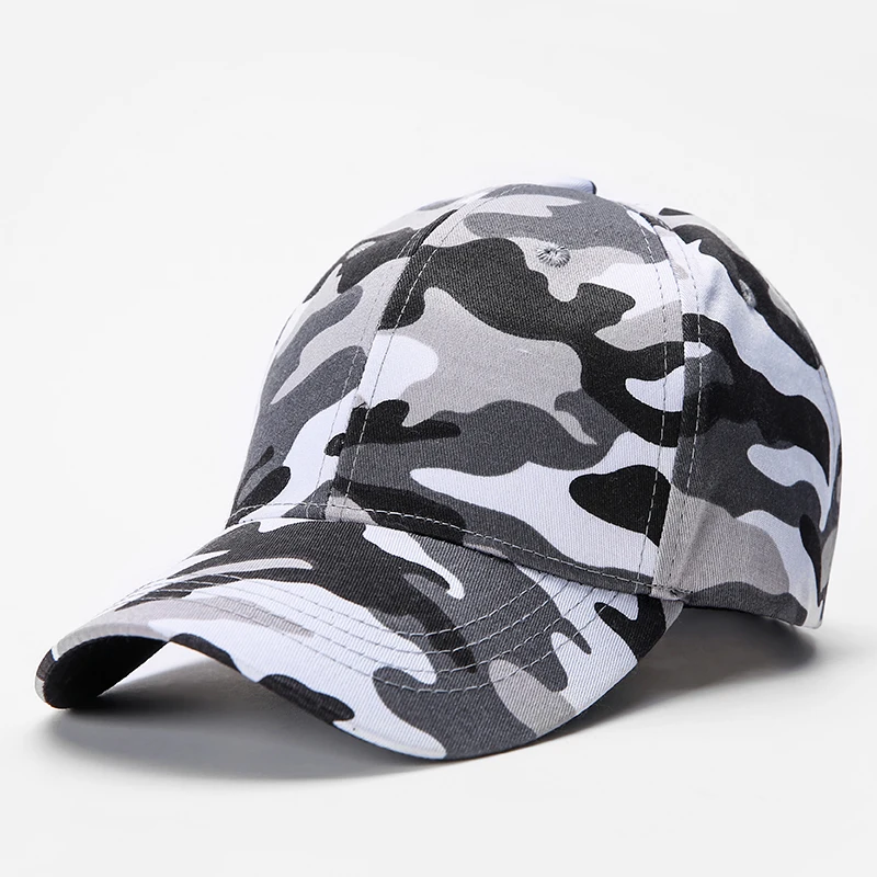 

2021 New Fashion Wholesale Cotton Camouflage Cap Unisex Hat Adjustable Plain Baseball Caps