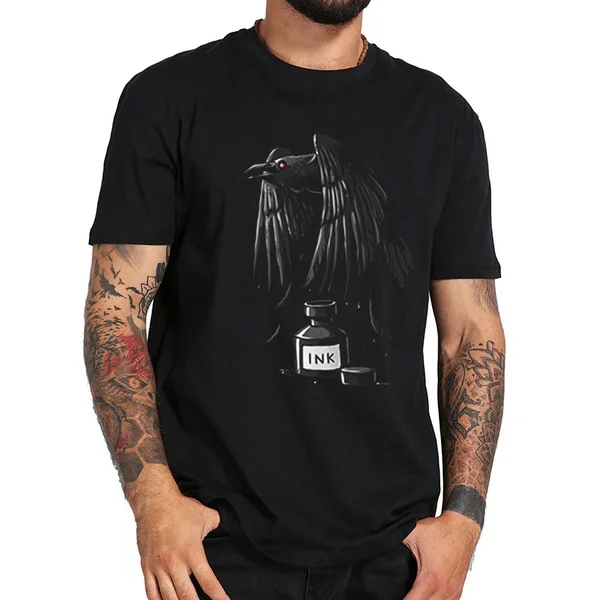 

ink raven 2019 Tshirt Streetwear Men Hip Hop Print T-Shirts Fashion Summer T Shirt Short Sleeve Cotton Tops Tees