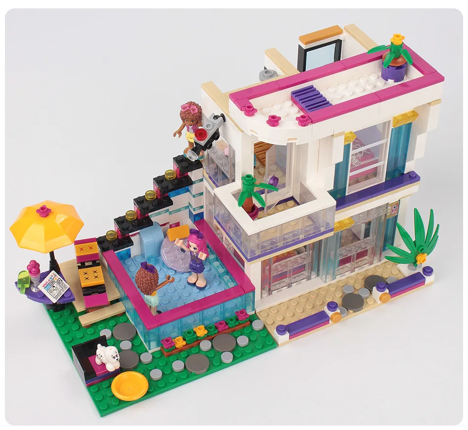 

760Pieces Building Blocks Toys Big Singer Livi House Princess Castle Building Blocks Christmas Boys Girl Girls Children's Toys