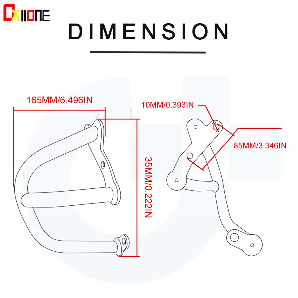 

Motorcycle Accessories IRON Moto Engine Guard Frame Protection Protetive For 250 2017 2018 2019