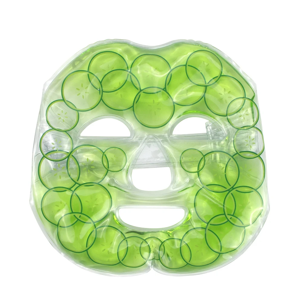 Холодная гелевая маска для лица 1 шт. холодная компрессионная зеленая на все лицо