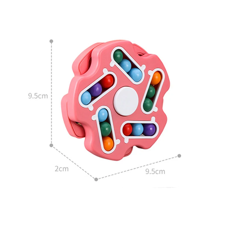 

New Rotating Magic Bean Intelligence Fingertip Puzzle Cube Finger Gyro Magic Disk Learning Educational Toys for Children Gifts