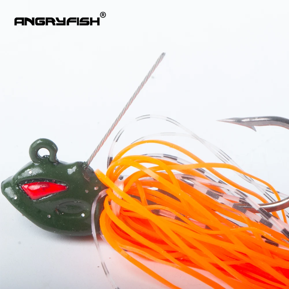 Angryfish 5 шт./лот 15 г/50 мм изящная приманка для ловли рыбы блесна воблер окуня щуки