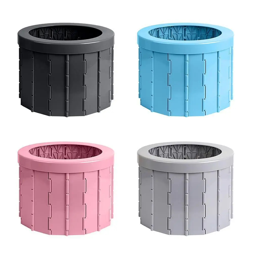 

Portable Folding Toilet Urinal Mobile Seat For Camping Assists Can Outdoor Trash Trip Hiking Box Travel Long Storage M8Y1