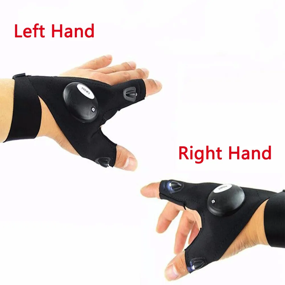 

Night Fishing Glove with LED Light Rescue Tools Outdoor Gear Waterproof Outdoor Gear Cycling Practical Durable Fingerless Gloves