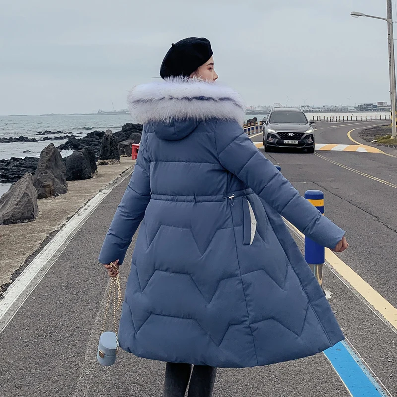 Женские теплые пуховые куртки с подкладкой размера плюс обеих сторон меховое
