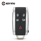 Новинка, Сменный Чехол KEYYOU для автомобильного ключа для JAGUAR X TYPE S XKR XF XK 2007 2008 2009 2010 2012, 5 кнопочный дистанционный смарт-брелок, чехол