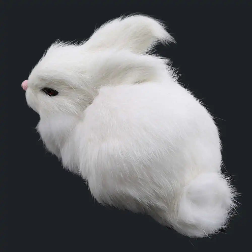 

15*6 in mini stuffed rabbit realistic children toys gifts animal lifelike artificial birthday decorations rabbit pocket stuffed