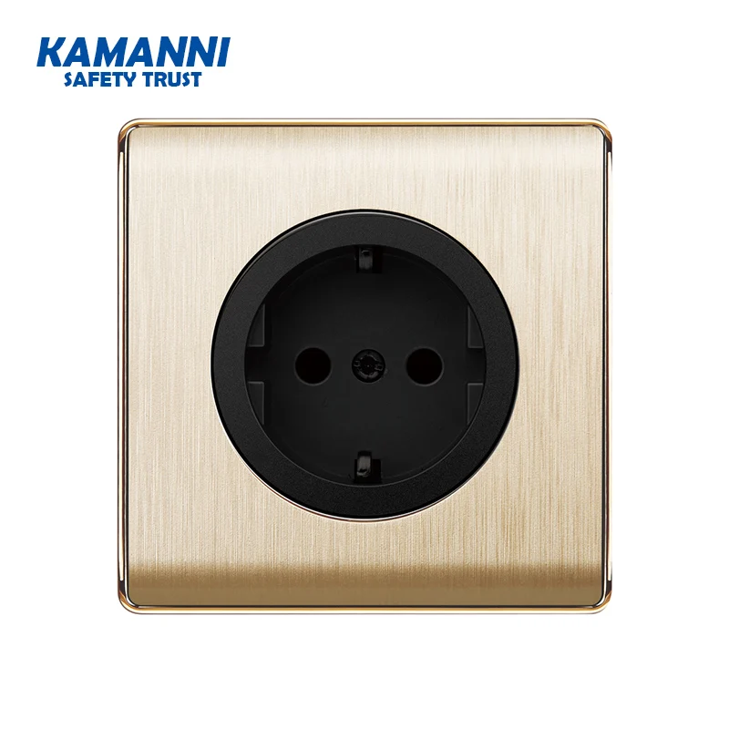Kamanni выключатель света кнопочный переключатель черный/белый/золотистый 3 цв ета