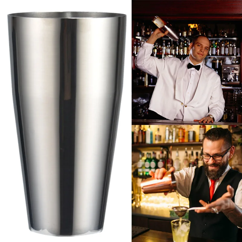 

Stainless Steel Shake Mixing Cup Professional Bartender Cocktail Shaker Drink Mixer HANW88