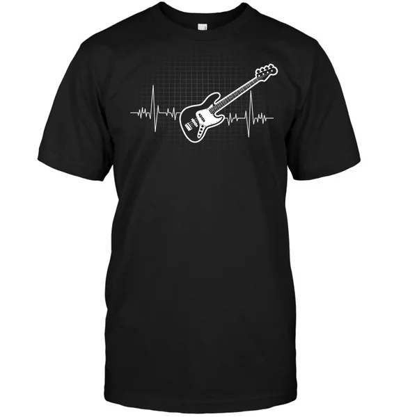 

Bass Guitar Heartbeat Gift For Bass Players Unisex T-Shirt size S-5XL