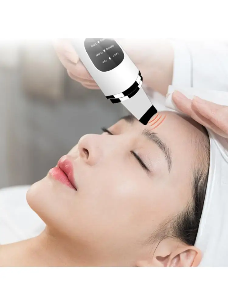 

Ультразвуковой скребок для кожи лица ионный акне угрей очиститель пилинг очиститель для лопаты уход за кожей лица массажер, косметический ...