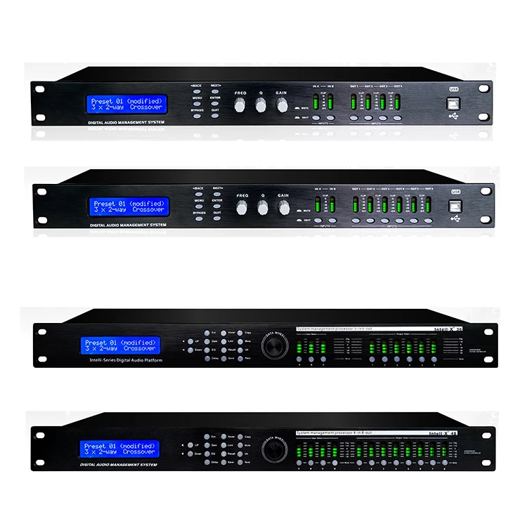 

2 in 6 out professional audio system karaoke digital effect audio processor