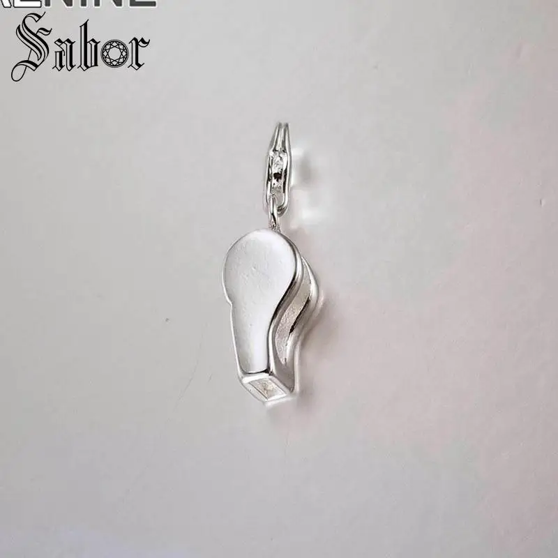 Модные шармы серебряного цвета свисток Сделай Сам подходит для браслета и