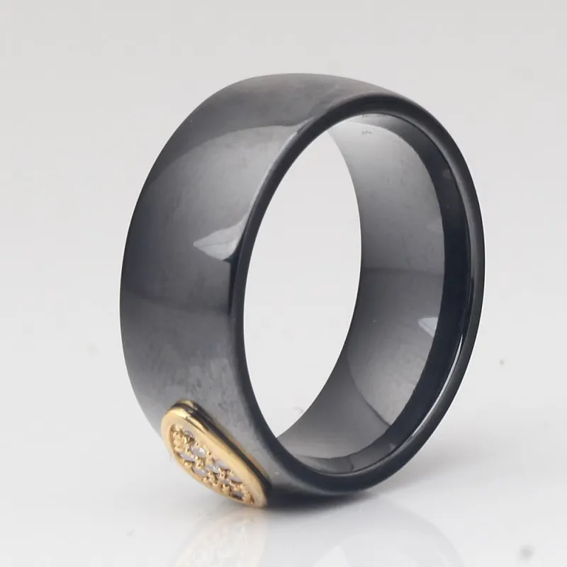 2020 популярное Европейское простое керамическое кольцо 2 цвета Женское с