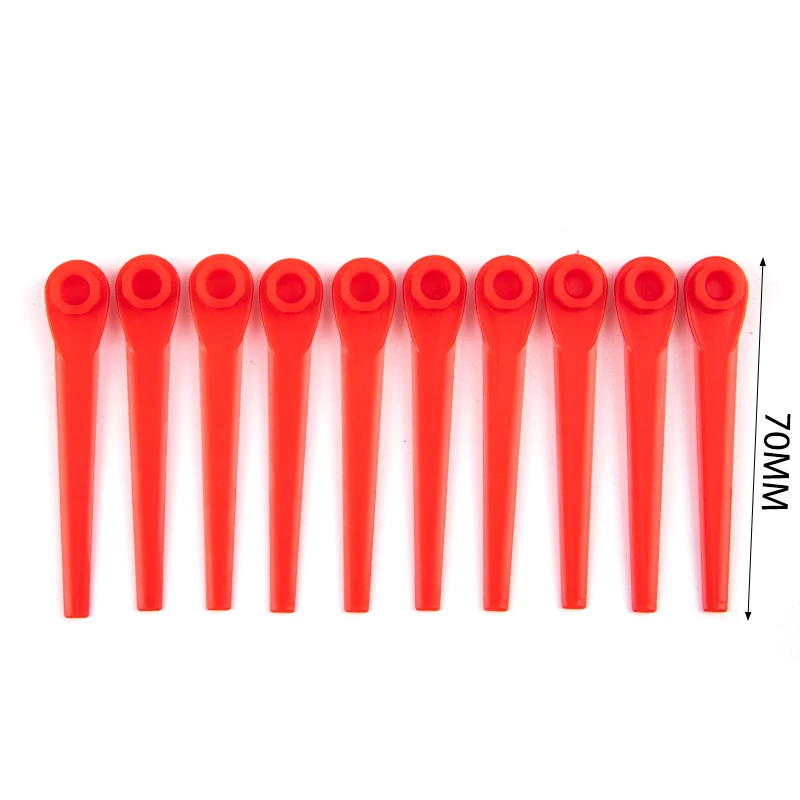 

10pcs Grass Trimmer Part Plastic Blade Garden Accessories Grass Lawn Mower Blade