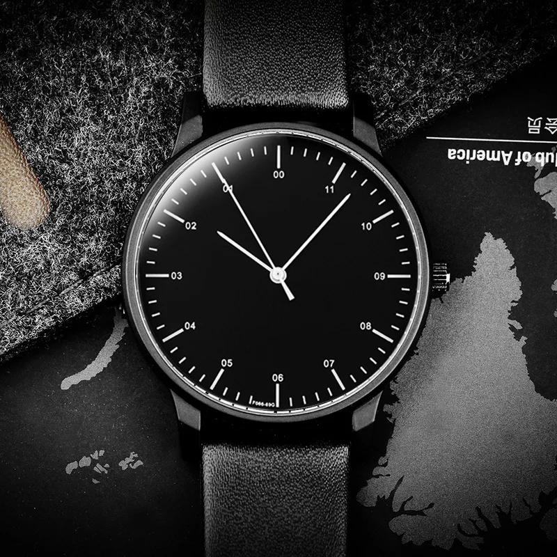 2020gift Enmex backward wristwatch creative design reversal time simple styleanti-clockwise casual  quartz  fashion watch