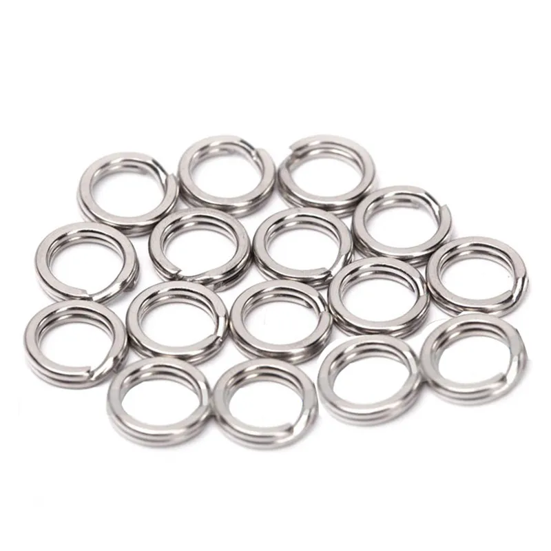 

Ufishing Stainless Steel Fishing Ring for Linking Lure Hooks 20Pcs/Lot Double Loop Fishing Connection Circle Accessories