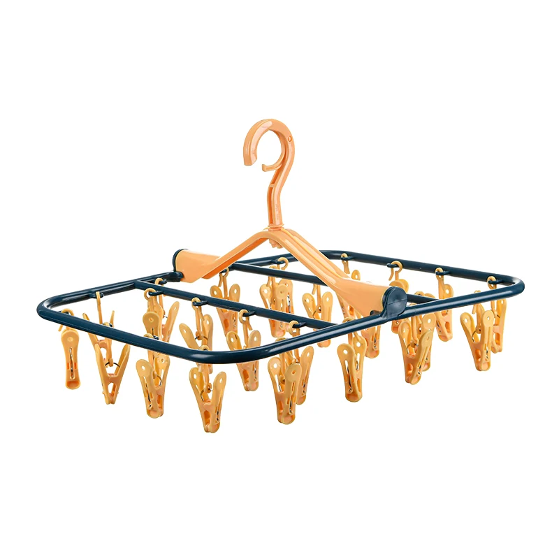 

Multi-Clip Hanger Household Socks Airing Gadget Student Child Clip Hanging Clothes Rack Clothes Hanger for Dormitory Socks Hange