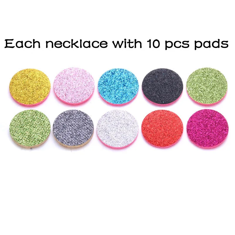 New Diffuser Necklace perfume open lockets Essential Oils Aroma Pendant Aromatherapy Necklaces with 10 pads | Украшения и