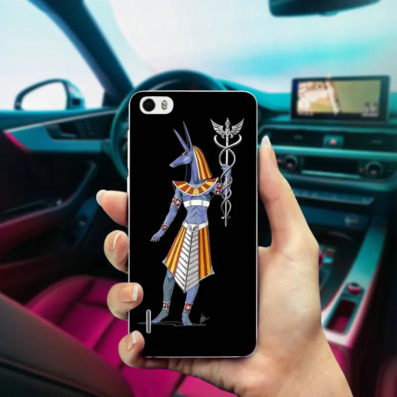 Мягкий чехол из силикона TPU для смартфона Huawei P8 P9 P10 P20 Mate 10 Pro Y5 Y6 II Y7 Honor 6X 7X 9 Lite Shell Anubis Egyptian God.