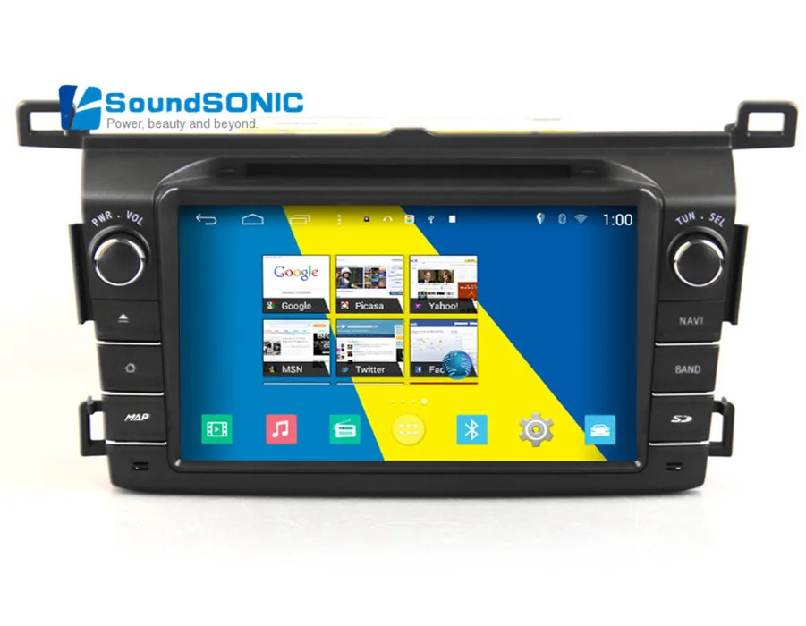 Android 4.4.4 для Toyota RAV4 2013 2014 2015 2016 сенсорный экран 7 ''Автомагнитола Стерео DVD GPS