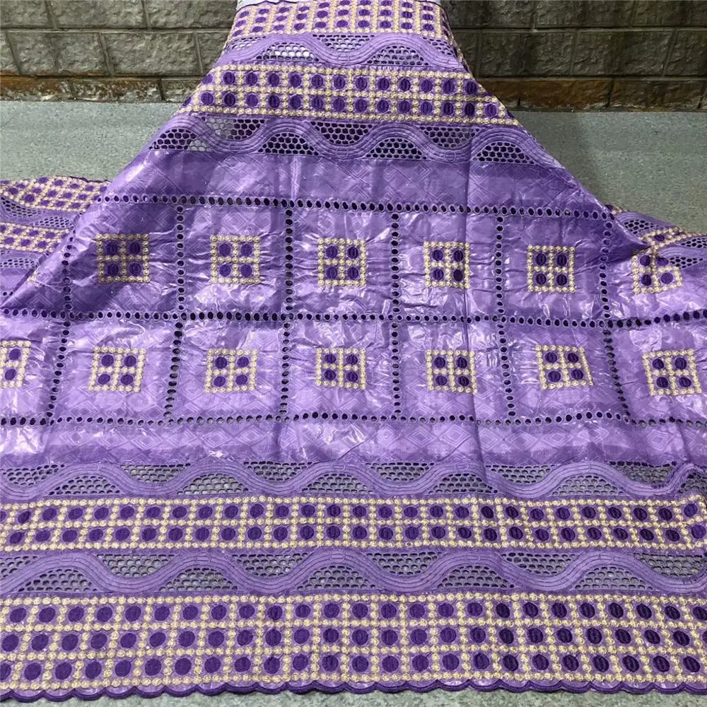 

5 Yards Bazin Riche Fabric High Quality Bazin Brode with Stones African Lace Fabric Basin For Women Dress