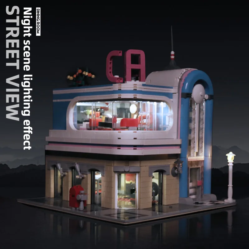 Молд KING 16001 городской уличный вид центр обеденная Модель Сборка архитектура