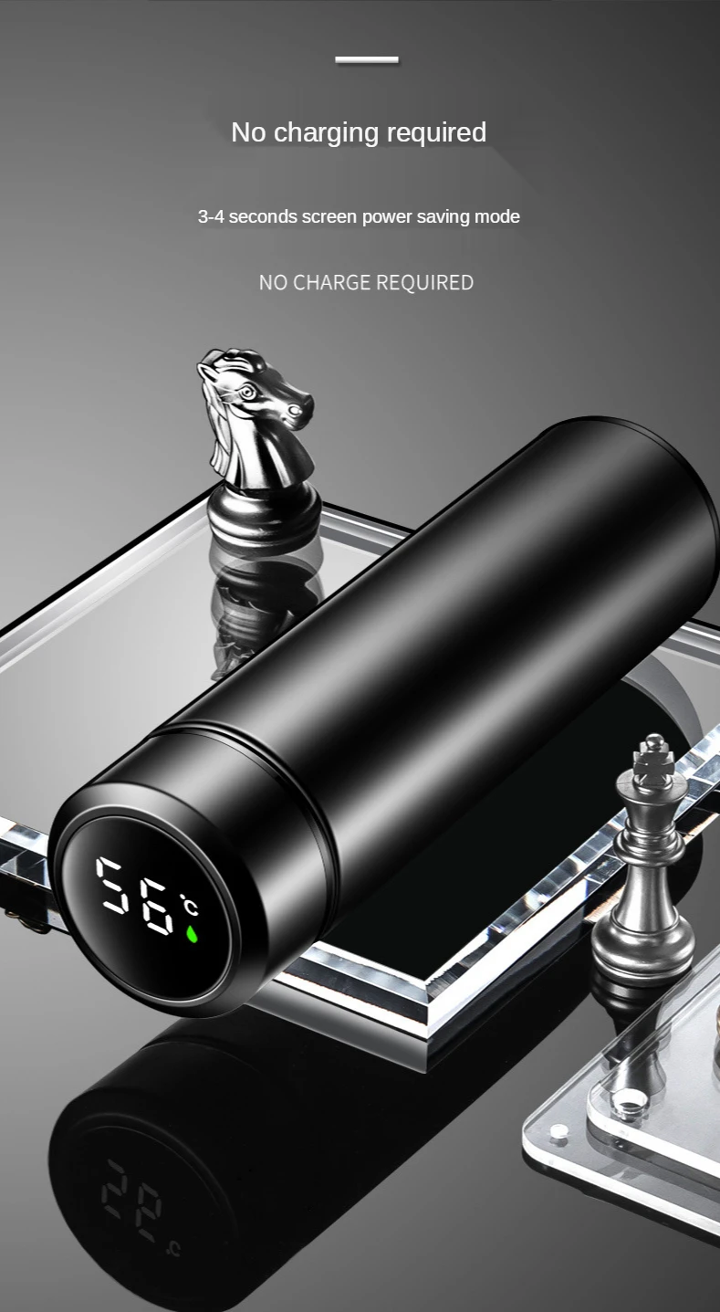 

Smart Insulation Cup Male and Female Student Portable Water Cup Creative Personalized Trend Mass Simple Temperature Tea Cup