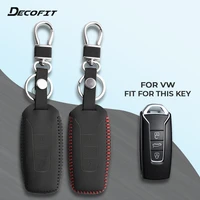 key cover for volkswagen vw touareg 2018 2019 3 buttons car accessories remote keyless keychain key case shell fob protect set