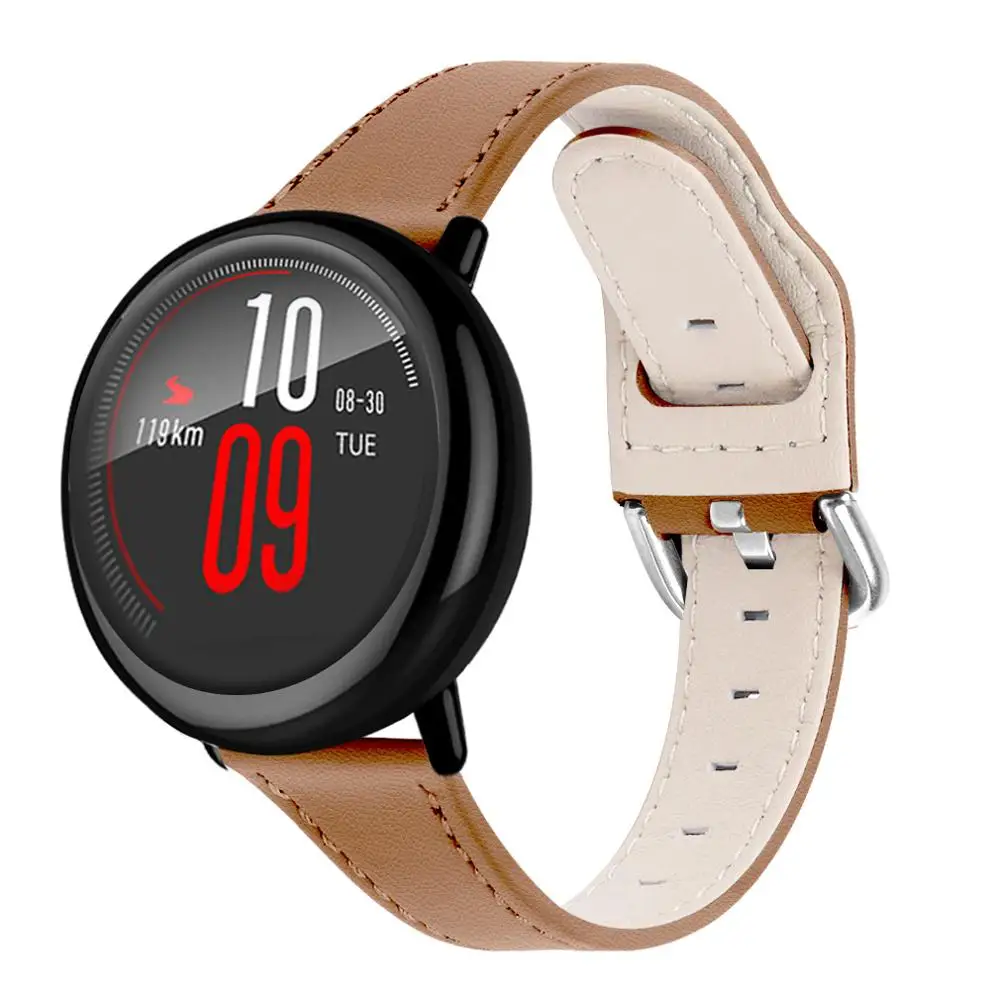 Одежда высшего качества Замена кожаный ремешок для Xiaomi Huami AMAZFIT Stratos 3 2 2s темп