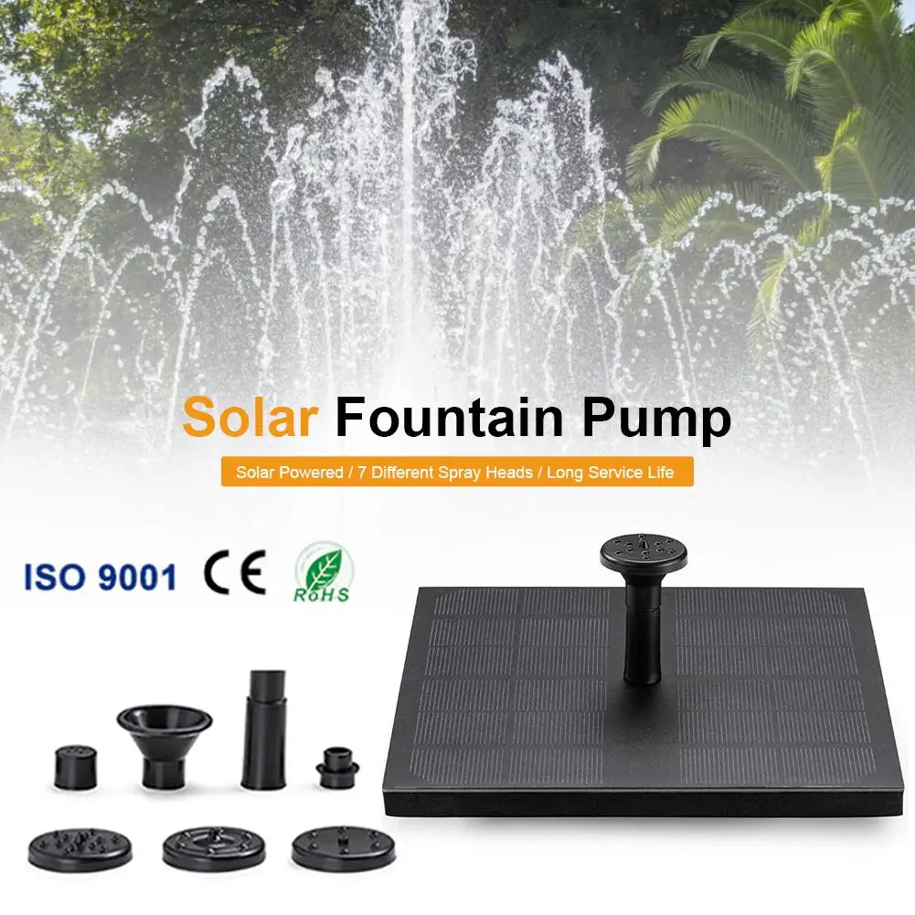 2020 Новый автоматический старт насос для фонтанов на солнечной батарее
