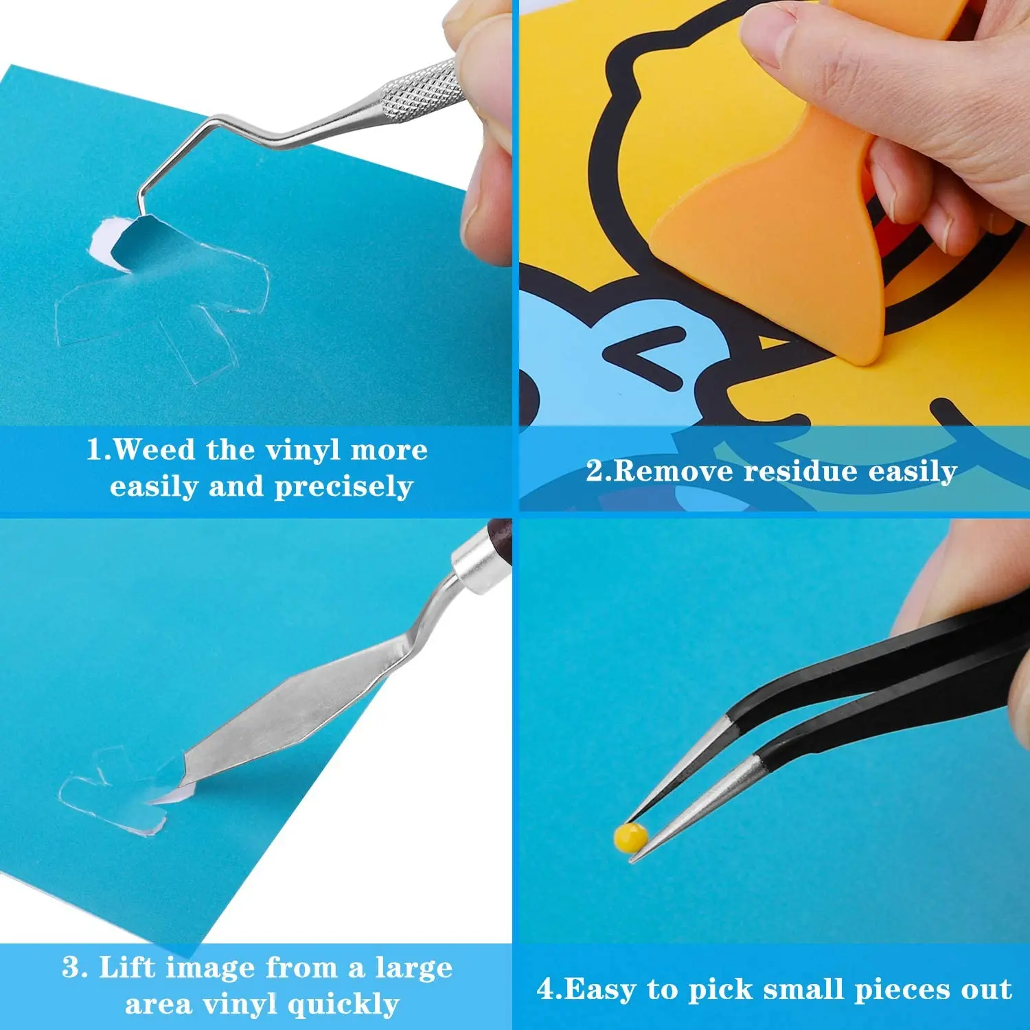 Buy 27 Pcs Precision Craft Tools Set Vinyl Weeding Kit For Silhouettes Cameos Diy Art Work Cutting on