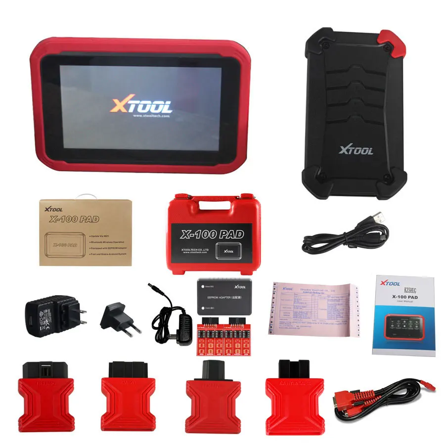 Оригинальный XTOOL X-100 накладка таблетки ключевой программист с ЭСППЗУ адаптером