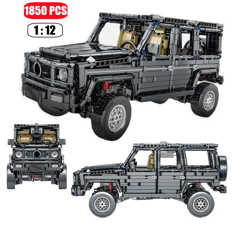 

1850PCS City SUV G63 1:12 Technical Sports Cars Building Blocks Model MOC Vehicle Brick Aldult Toys For Children Birthday Gifts
