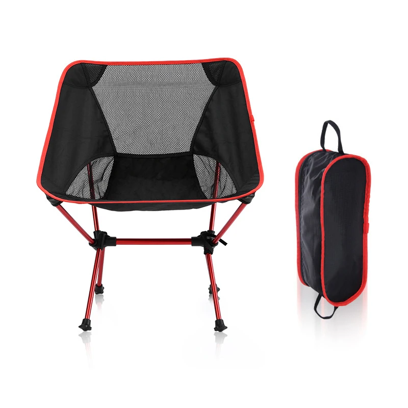 安い 超軽量屋外折りたたみ釣り椅子キャンプピクニック折りたたみハイキングレジャー旅行ビーチバックパックガーデンムーンスツール