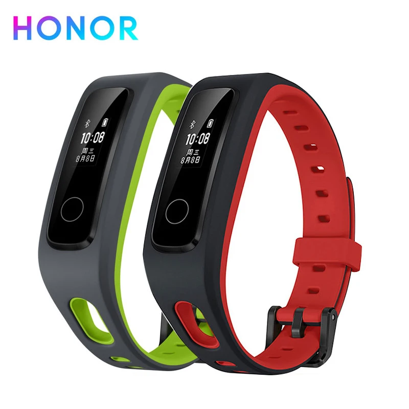 Смарт-браслет HONOR Band 4, фитнес-браслет(версия для бега), трекер сердечного ритма, водонепроницаемый, в режиме реального времени