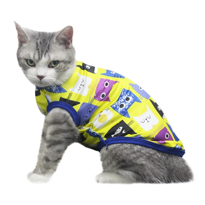 Милая одежда для домашних животных новый осенний жилет котов красные кошки синее