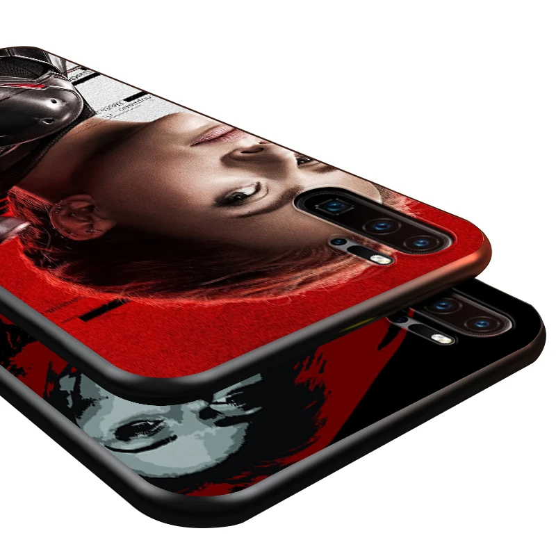 

Marvel Black Widow For Huawei P8 P9 P10 P20 P30 P40 P50 Lite E RU Pro 2017 2019 mini TPU Black Phone Case