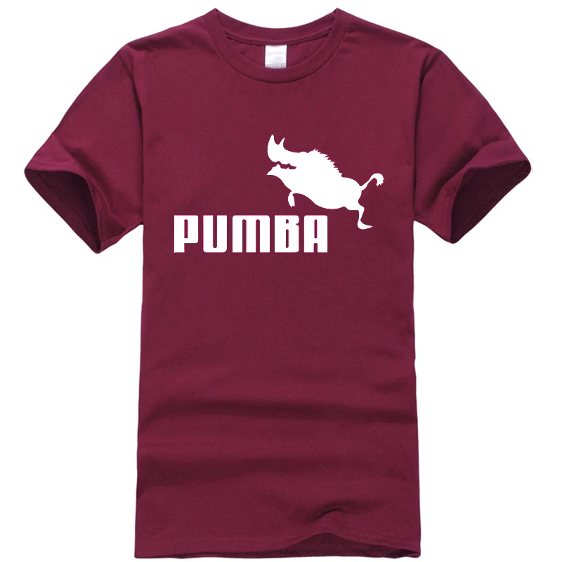 Новинка года, брендовые футболки homme Pumba, Мужская футболка с короткими рукавами, хлопок, летняя повседневная футболка для мальчиков, модная футболка - Цвет: LS