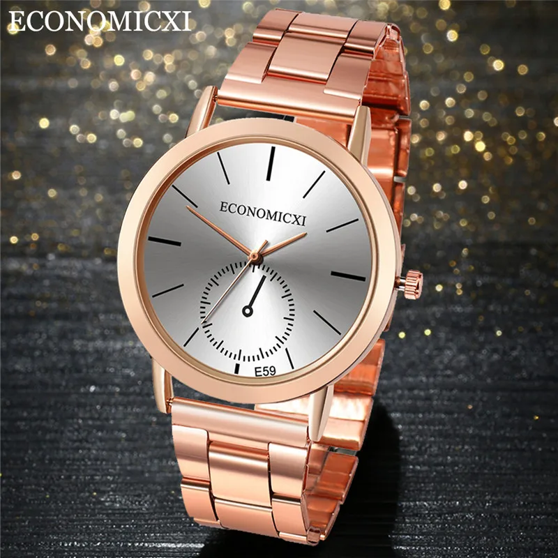 Деловые женские часы новинка металлический стальной ремень роскошный циферблат