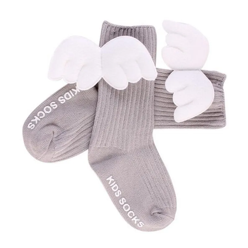 

1Pcs HOT 3D Age 0-4Y Knee High Socks Angel Wings Socks Baby Girls Kids Kids Socks