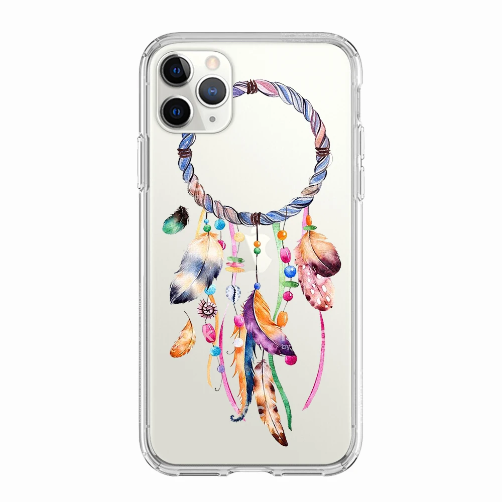 Чехол для телефона ciciber разноцветный ретро с цветами Ловец снов Apple iPhone 11 Pro Max X XR XS