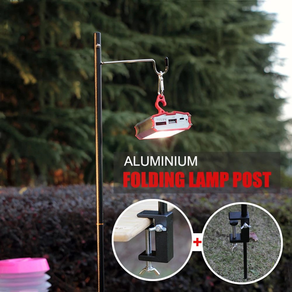 

Lamp Holder Detachable Lantern Stand Lamp Tripod Camping Lamp Bracket Lamp Holder Portable Camping Hanging Light Fixing Stand
