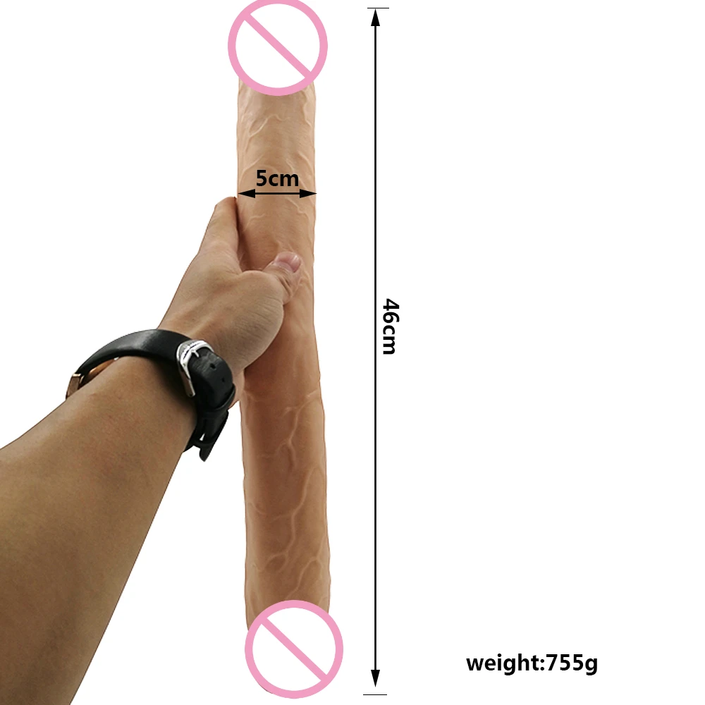 46 см длинные секс игрушки фаллоимитаторы в виде животных пенис из настоящей кожи