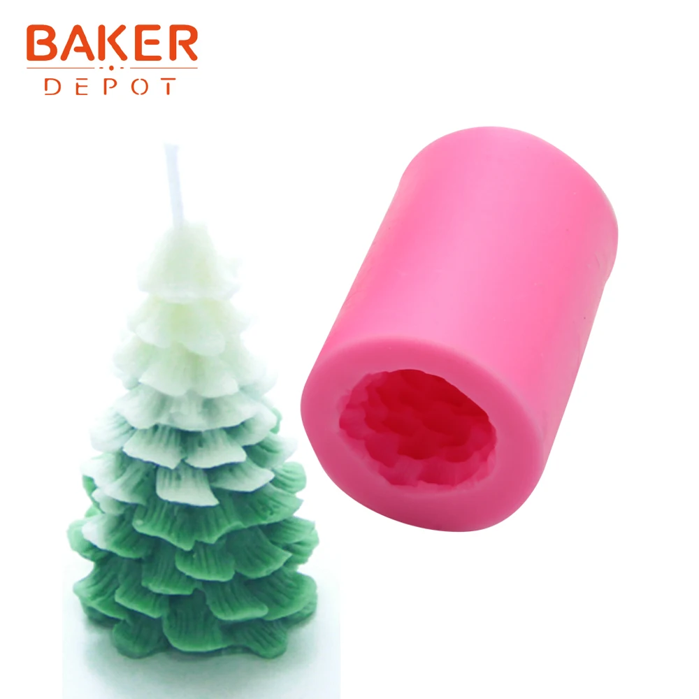 Силиконовая форма для рождественской елки мыла и свечи |